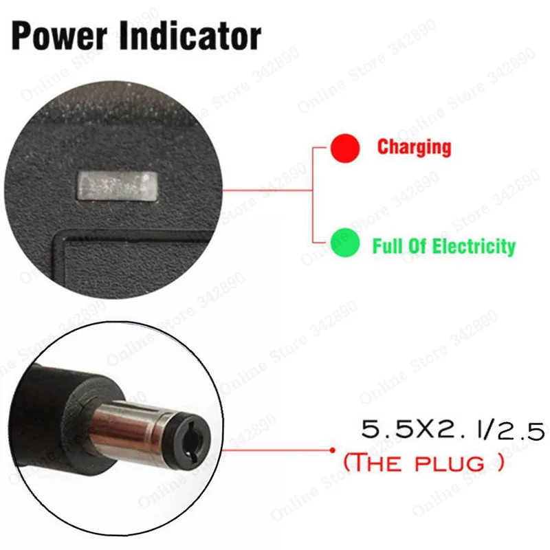 54.6V 2A Lithium Ebike Battery Charger 48V 13S Li-ion Battery Charger DC Socket/Connector