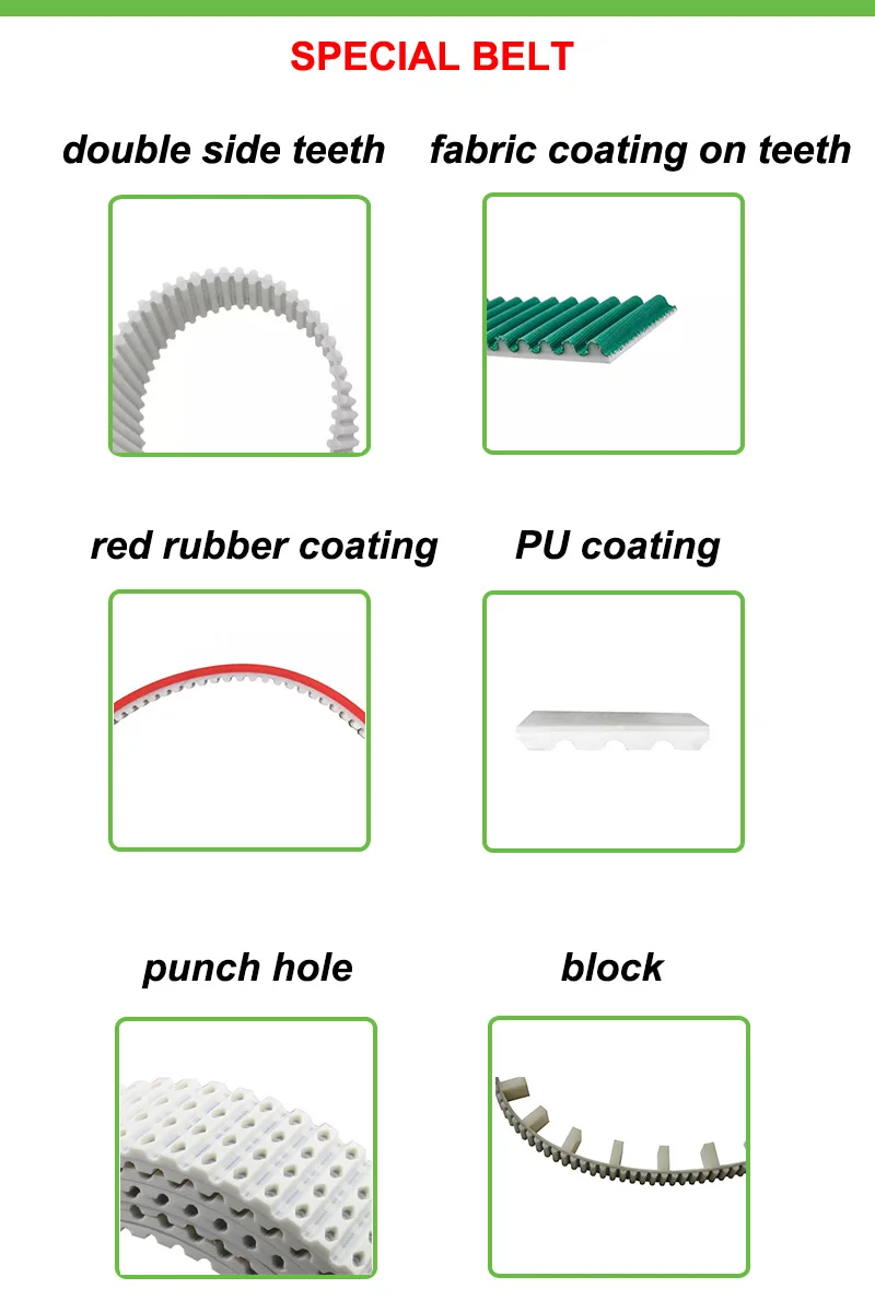 Polyurethane PU T5 Tooth Transmission Conveyor Timing Belt Open With Steel Cord Kevlar Cord Belt Replacement of Electric Curtain
