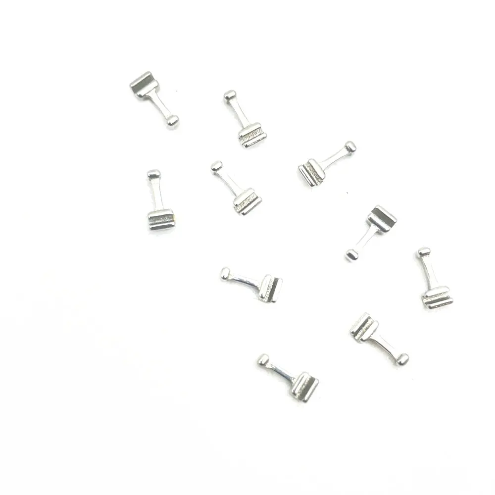 100pcs/10Bags Dental Orthodontic Crimpable Hook Short/Long Type Stainless Steel