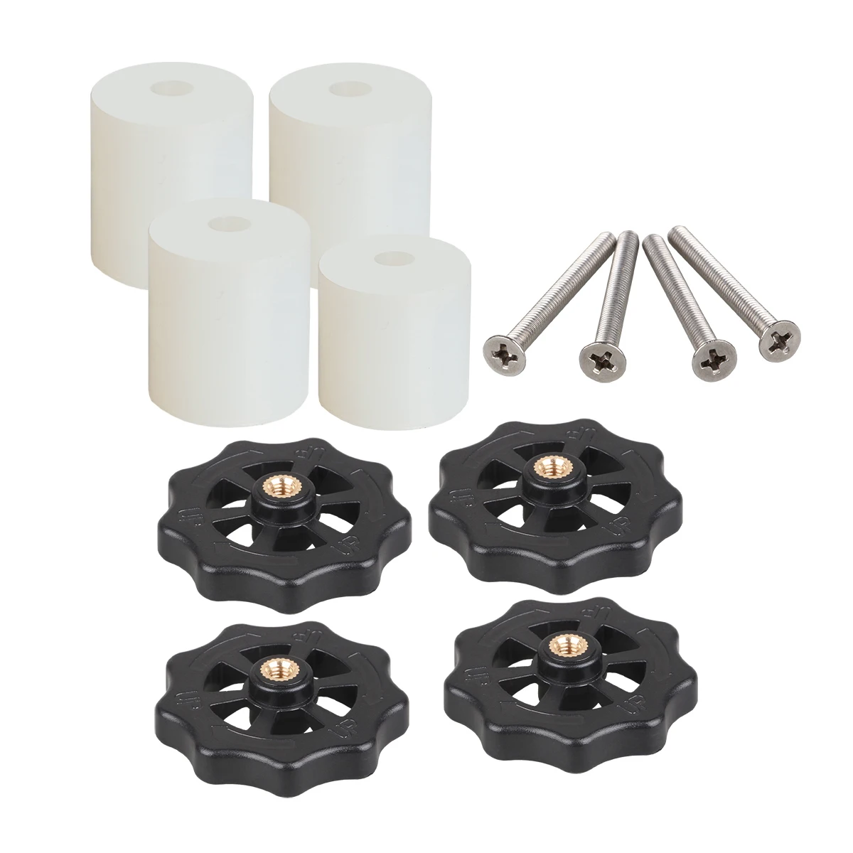 3DSWAY 3D Printer Part M3 M4 Hotbed Nut Spring Screw Leveling Kit Heated Bed Platform Level Spring Accessories for CR-10 Ender 3