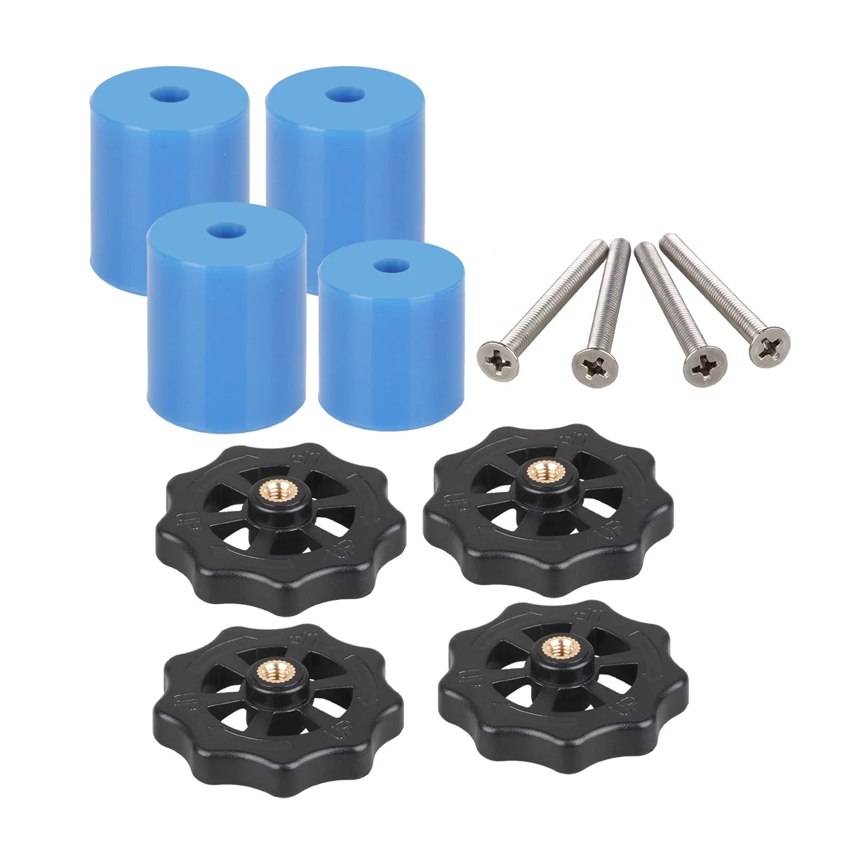 3DSWAY 3D Printer Part M3 M4 Hotbed Nut Spring Screw Leveling Kit Heated Bed Platform Level Spring Accessories for CR-10 Ender 3