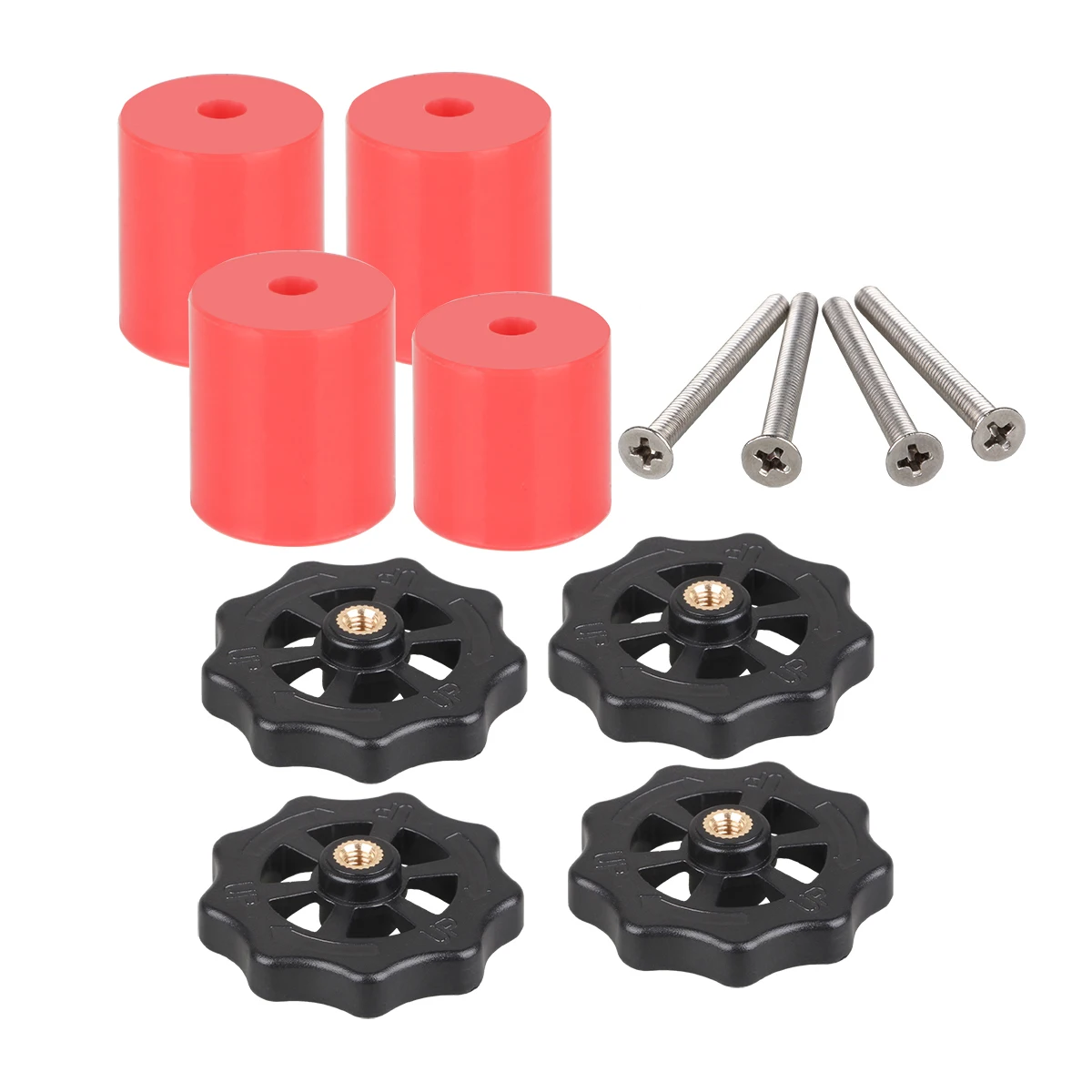 3DSWAY 3D Printer Part M3 M4 Hotbed Nut Spring Screw Leveling Kit Heated Bed Platform Level Spring Accessories for CR-10 Ender 3