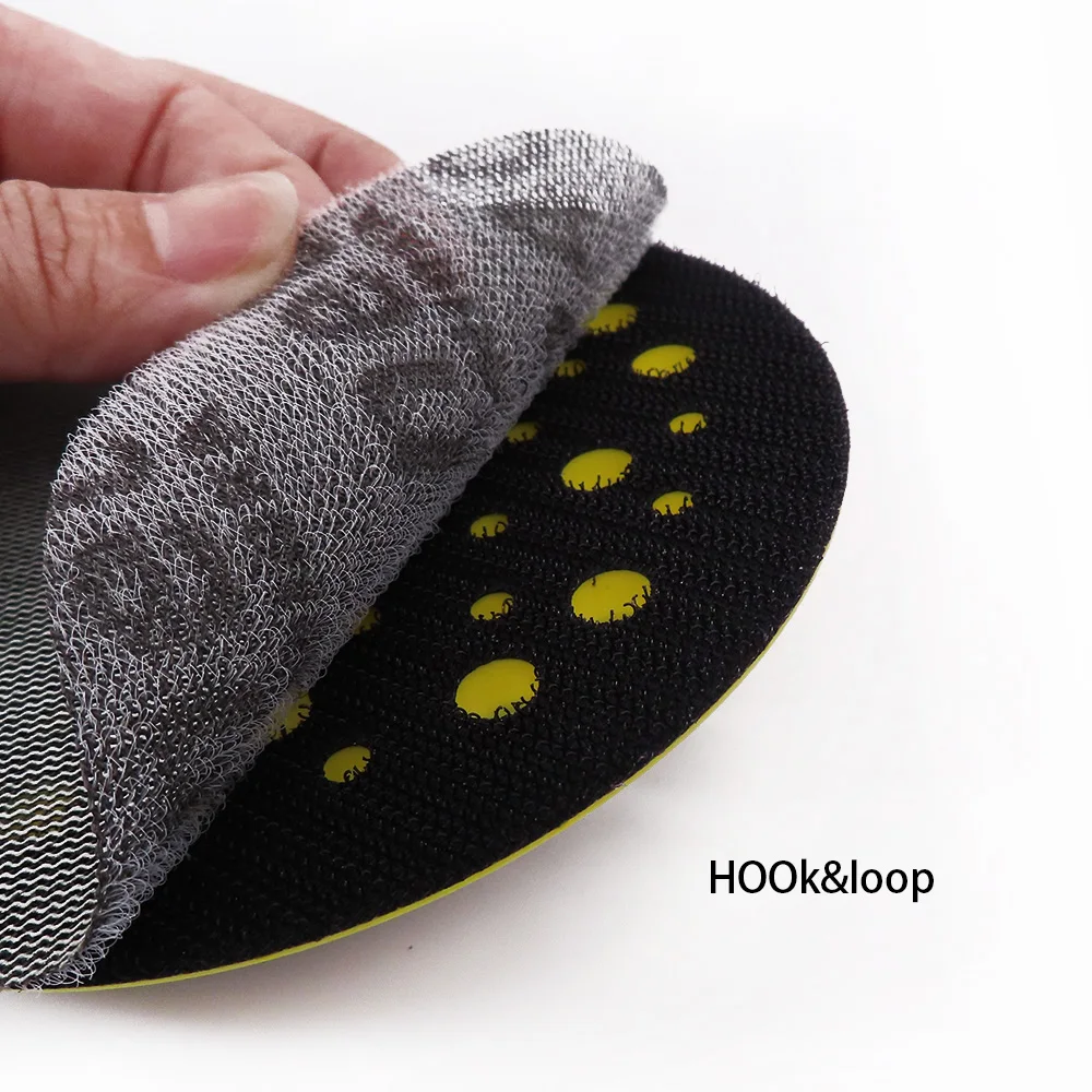 6"150mm 9/15/17/52Holes Sander Backing Pad Hook&Loop Sanding Pads with 5/16"-24 Thread Dust Free Sanding Disc Holder for MIRKA