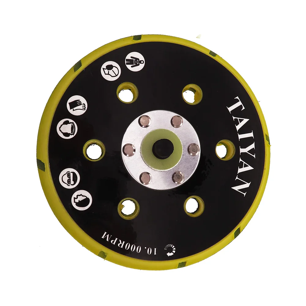 6"150mm 9/15/17/52Holes Sander Backing Pad Hook&Loop Sanding Pads with 5/16"-24 Thread Dust Free Sanding Disc Holder for MIRKA