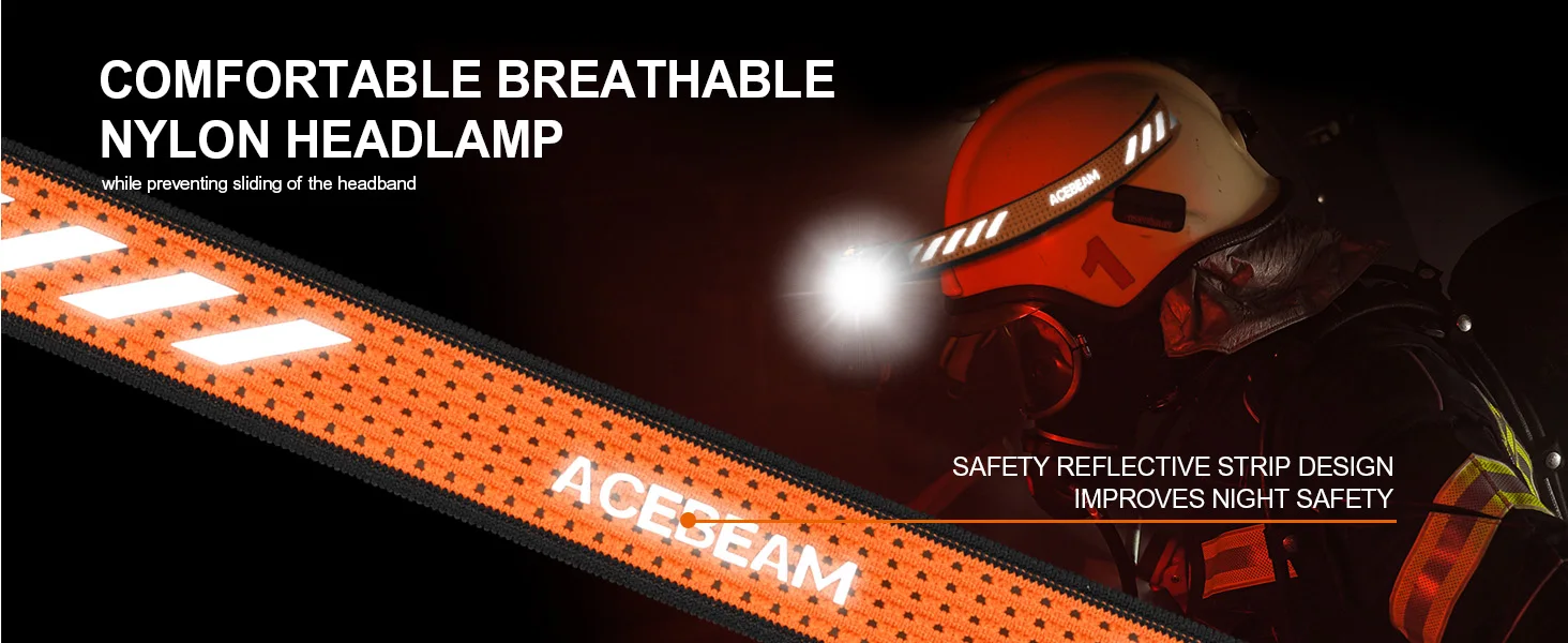 Acebeam H30 Headlamp Ultra Bright 4000 Lumens USB-C Rechargeable Headlight Available in RED/GREEN/UV/CRI Aux LED Options