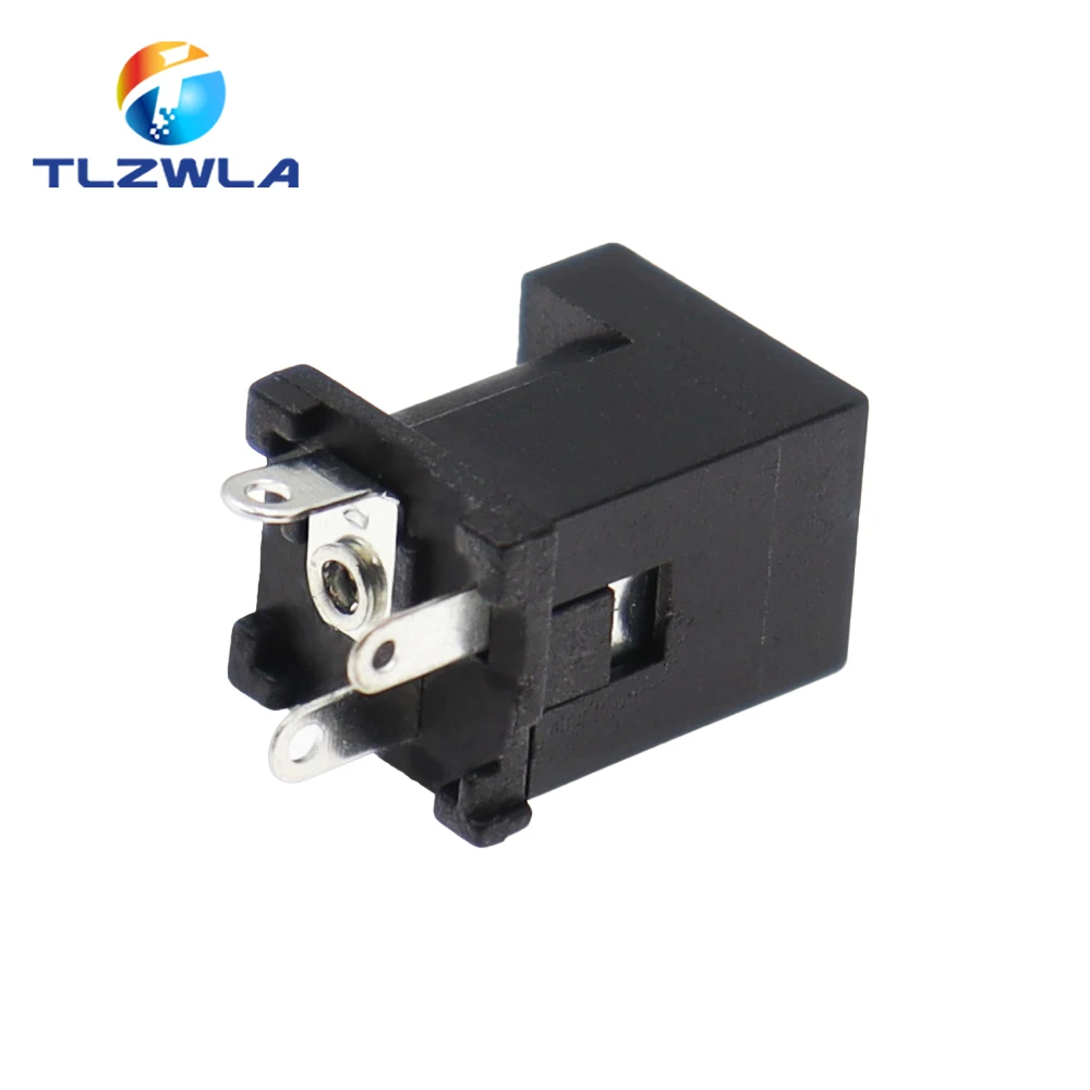 10Pcs Vertical DC Power Socket Connector Jack For 5.5x2.1mm 5.5x2.5mm DC Power Plug