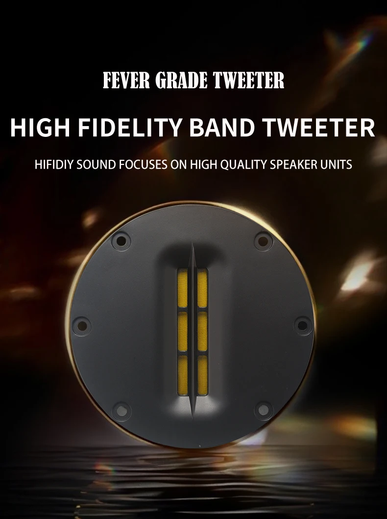 HIFIDIY LIVE HIFI 4 Inch Tweeter Speaker Unit 8 OHM 30W Treble Loudspeaker AL-100 Super Belt Type High Loudspeaker