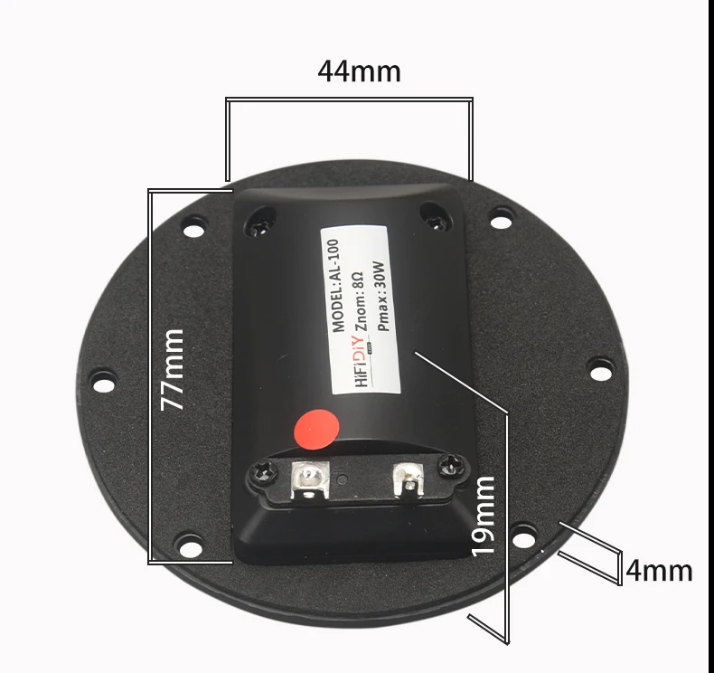 HIFIDIY LIVE HIFI 4 Inch Tweeter Speaker Unit 8 OHM 30W Treble Loudspeaker AL-100 Super Belt Type High Loudspeaker