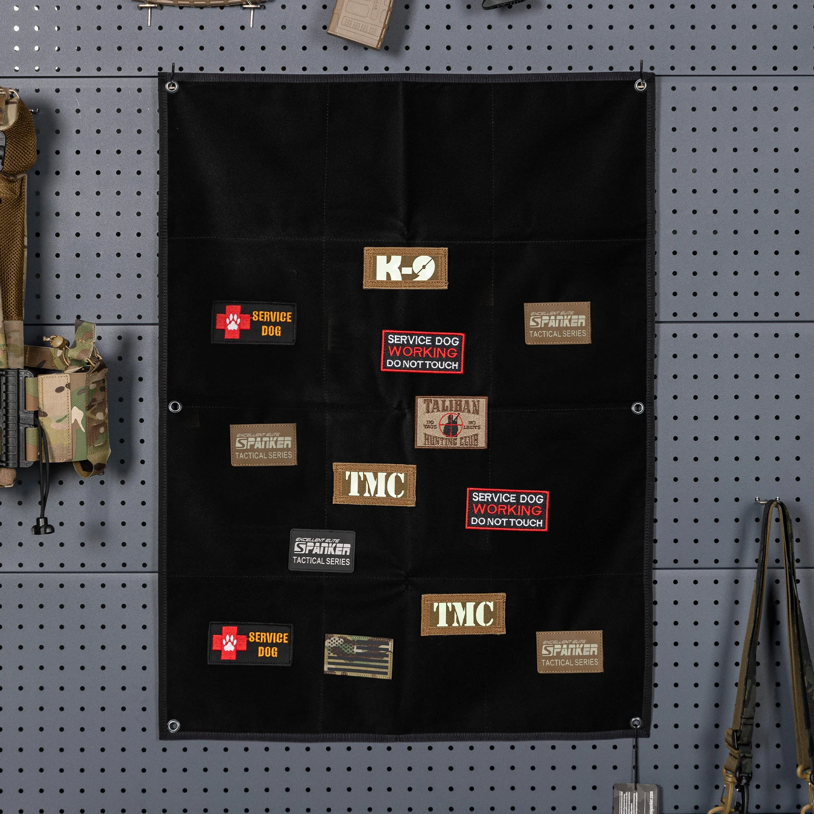 EXCELLENT ELITE SPANKER Tactical Badge Board Folding Mat Sticker Patch Holder Panel Folding Convenient to Carry
