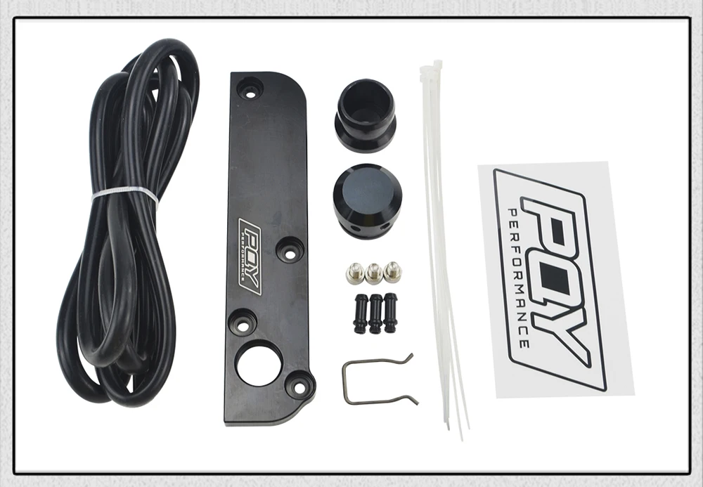 Billet PCV Delete Plate Kit Revamp Adapter for Volkswagen(VW)/Audi/SEAT/Skoda EA113 Engines with PQY logo PQY-TSB01