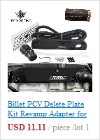 Billet PCV Delete Plate Kit Revamp Adapter for Volkswagen(VW)/Audi/SEAT/Skoda EA113 Engines with PQY logo PQY-TSB01