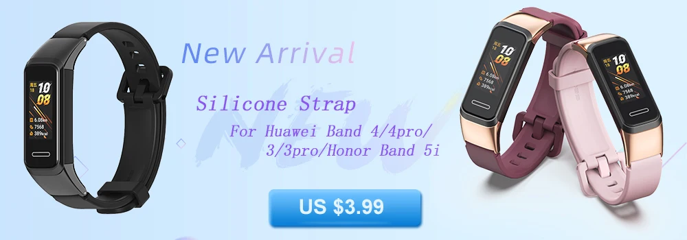 3 Pcs Rubber Ring Retaining Ring For Honor band 4 5 Wristband BandFor Huawei Band 3 4 Pro Strap Keeper Security Holder Retainer
