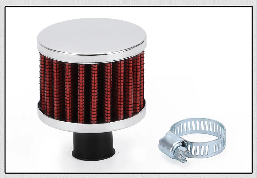 Universal 12mm Car Air Filter for Motorcycle Cold Air Intake High Flow Crankcase Vent Cover Mini Breather Filters