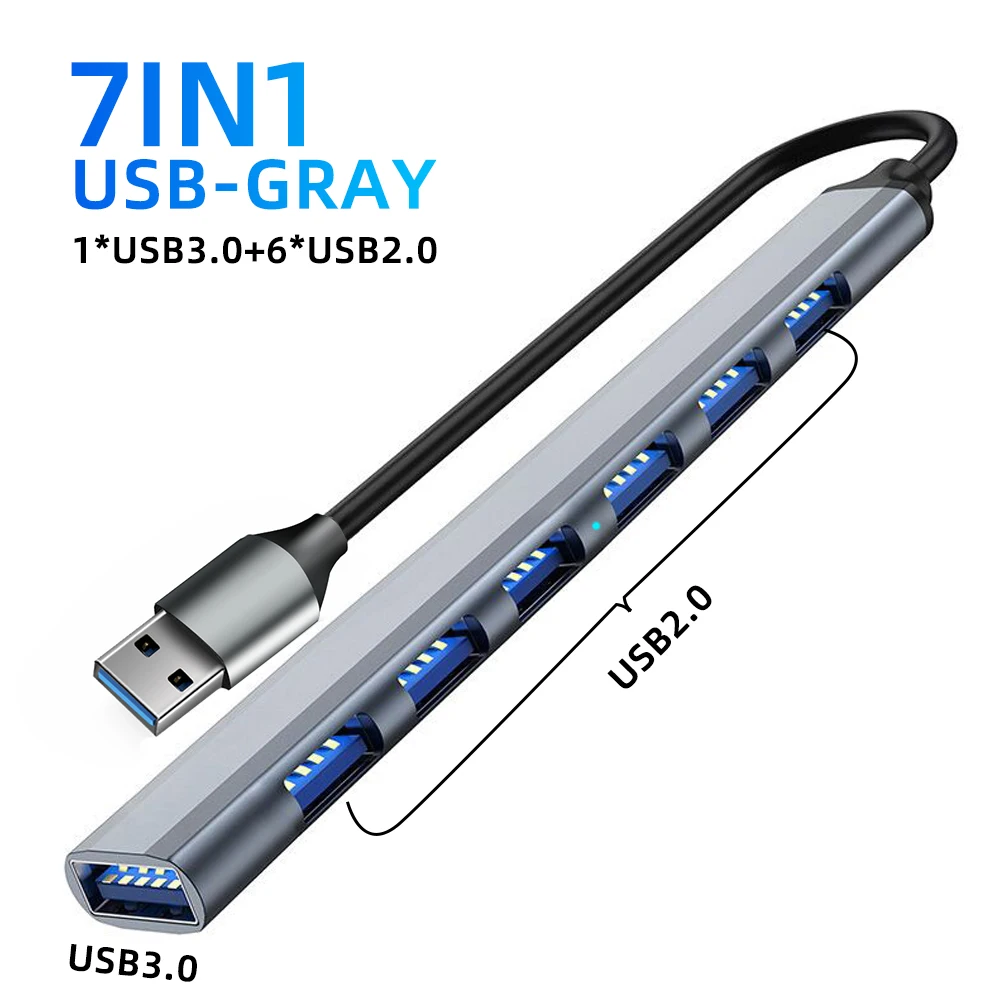 USB HUB USB 3.0 HUB USB 2.0 HUB USB C HUB Type C HUB Multi Splitter High Speed 5Gbps For PC Computer Multiport USB A HUB Port