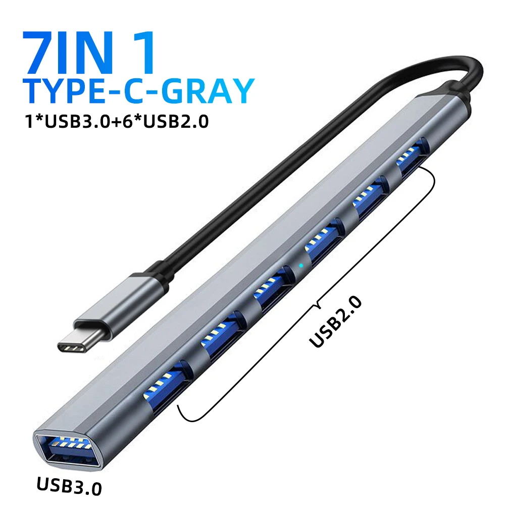 USB HUB USB 3.0 HUB USB 2.0 HUB USB C HUB Type C HUB Multi Splitter High Speed 5Gbps For PC Computer Multiport USB A HUB Port