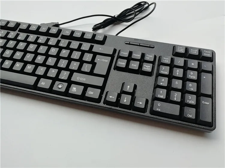 Spanish French Russian Arabic Letter keycaps Keyboard Gaming Keyboard Usb Wired 104 Keys For Computer