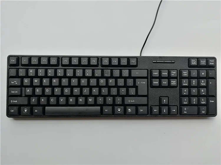 Spanish French Russian Arabic Letter keycaps Keyboard Gaming Keyboard Usb Wired 104 Keys For Computer