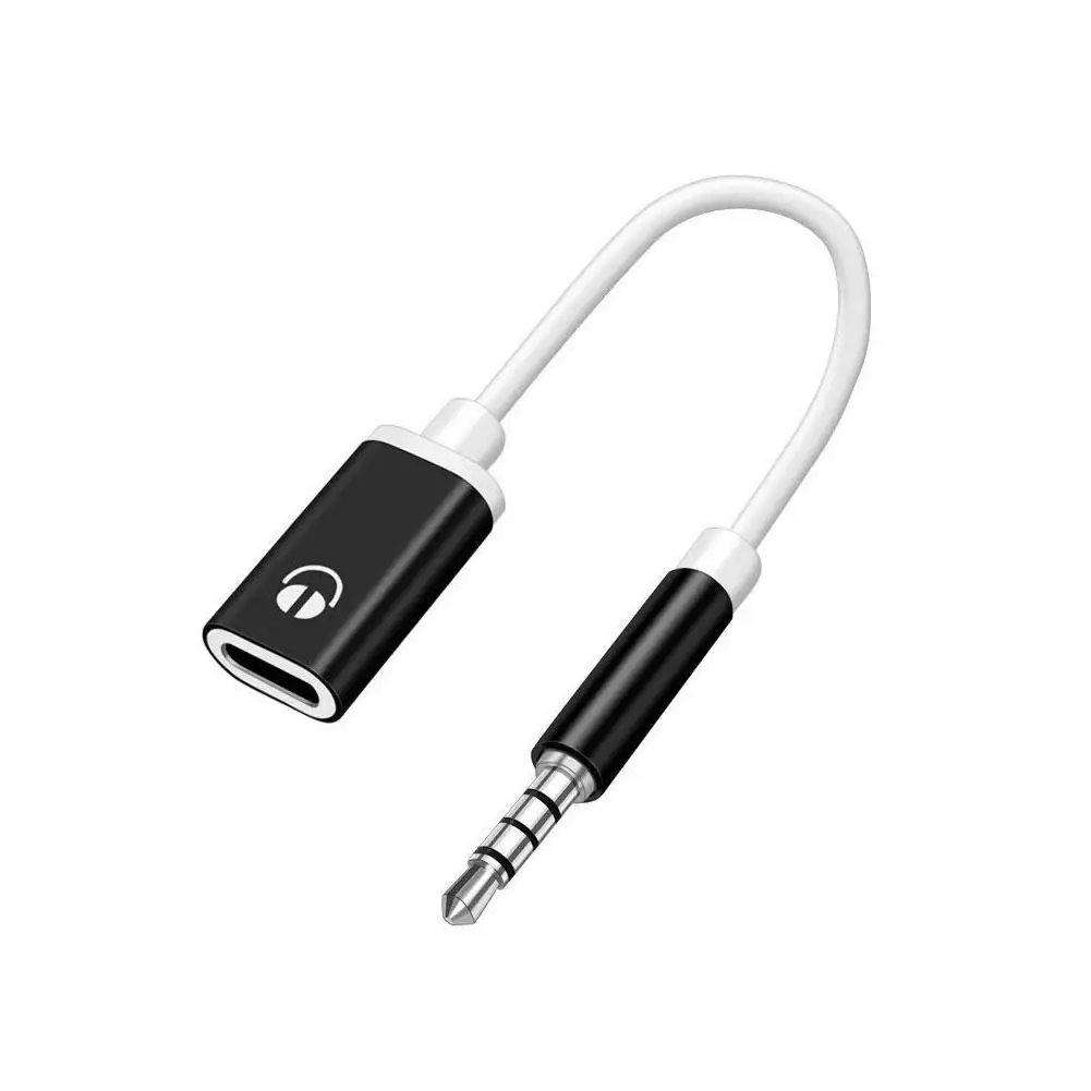 3.5mm Public To Type C Female Flat Head Headphone To Round Head Adapter Cable For Analog Connection To Mobile Phone Converter