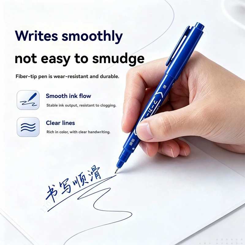 10Pcs/set Double Tip Art Black Blue ink Permanent Paint Marker Pen for Plastic Wood Stone Metal Glass Doodling Marking Graffiti