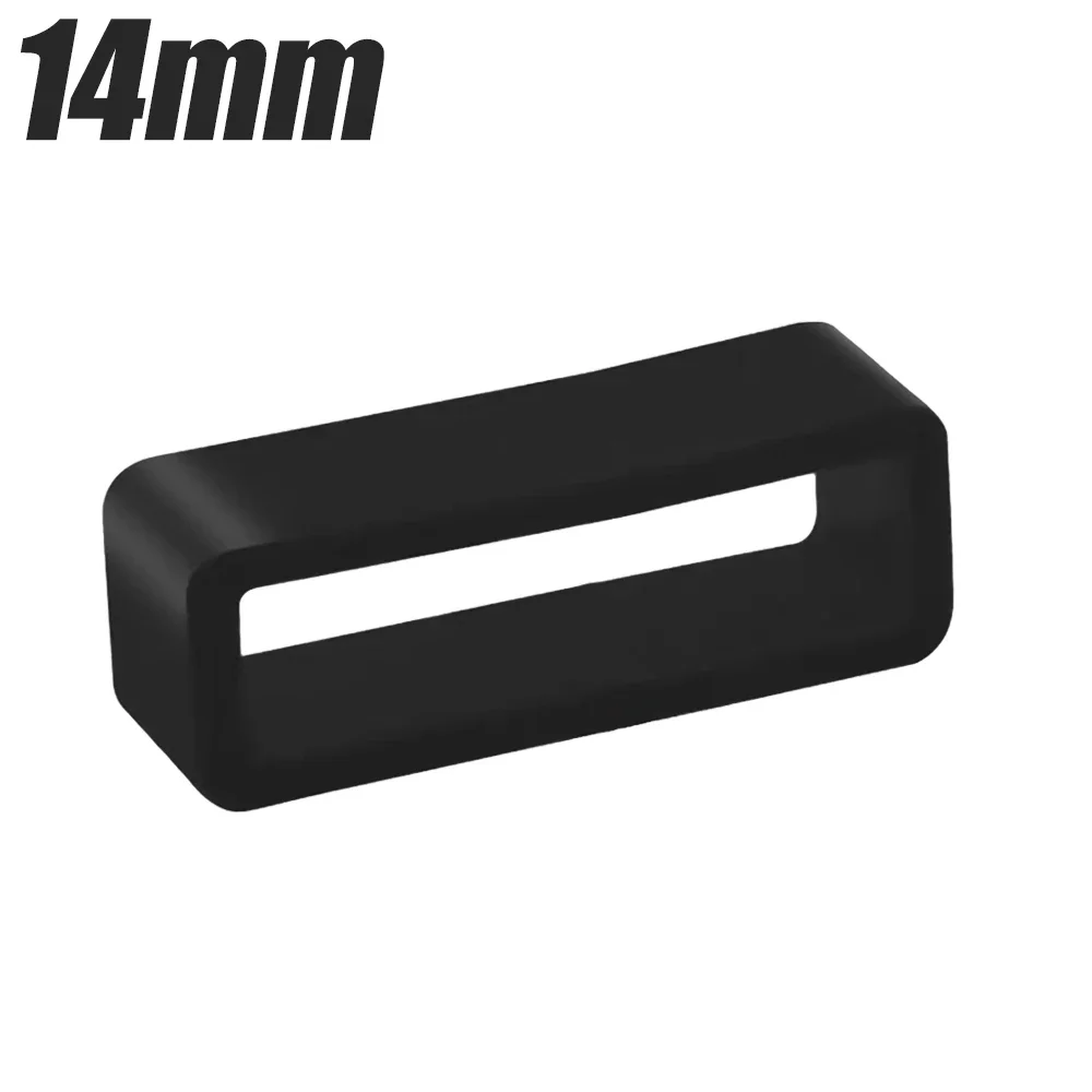 Rubber Ring Watch Strap Loops Silicone Replacement Watchband Keeper Holder Retainer 12 14 16 18 20mm Movable Watch Ring Circle