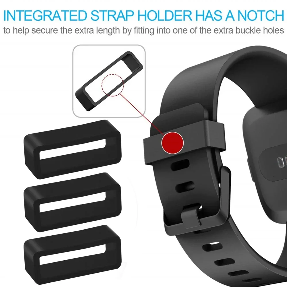 Rubber Ring Watch Strap Loops Silicone Replacement Watchband Keeper Holder Retainer 12 14 16 18 20mm Movable Watch Ring Circle