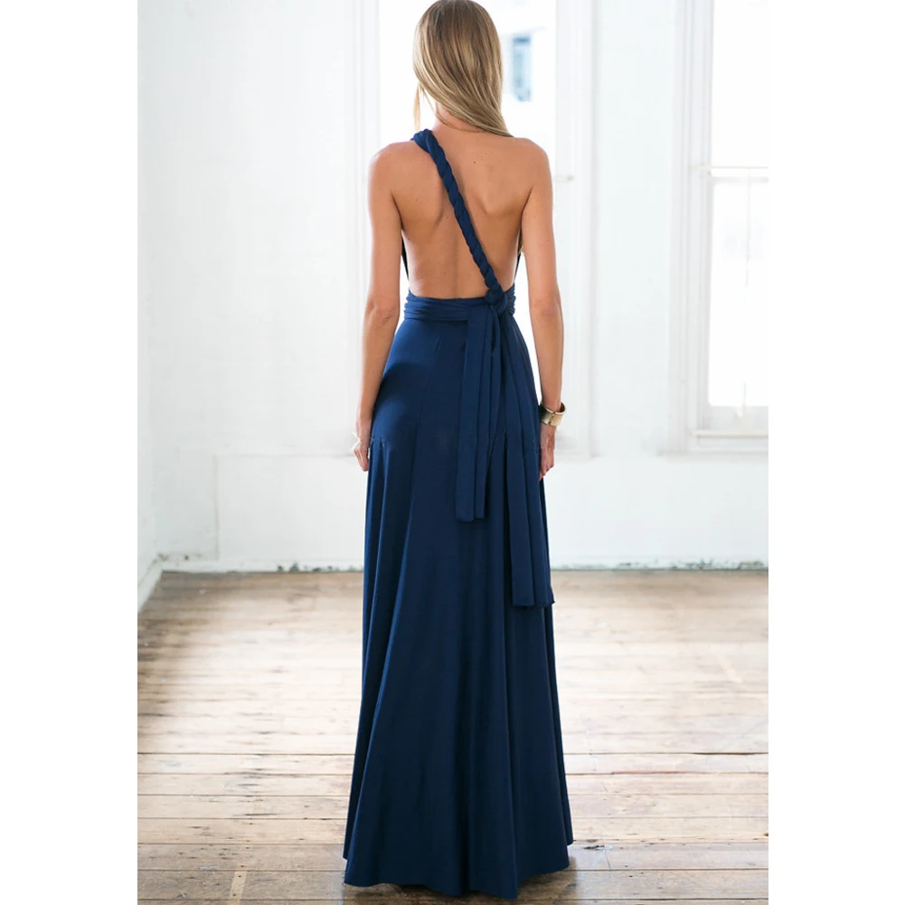 Sexy Women Multiway Wrap Convertible Boho Maxi Club Red Dress Bandage Long Dress Party Bridesmaids Infinity Robe Longue Femme