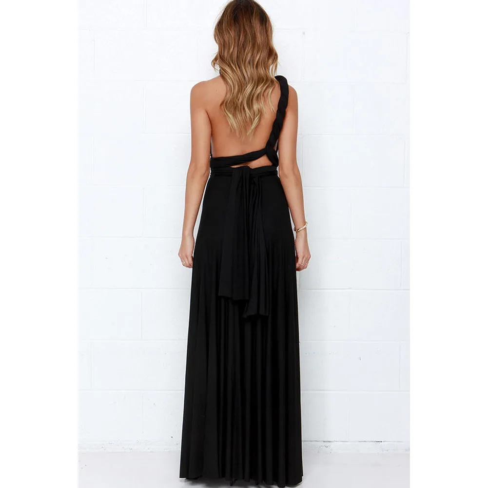 Sexy Women Multiway Wrap Convertible Boho Maxi Club Red Dress Bandage Long Dress Party Bridesmaids Infinity Robe Longue Femme