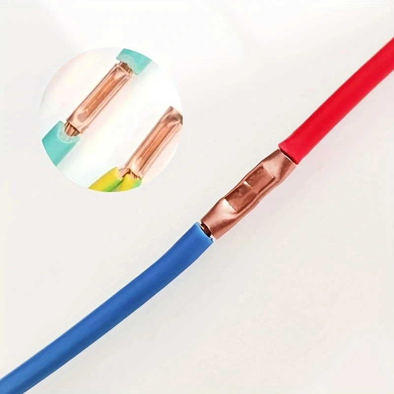 100Pcs Copper Ring Terminal Wire Crimp Connector Bare Cable Battery Terminals Soldered Connectors