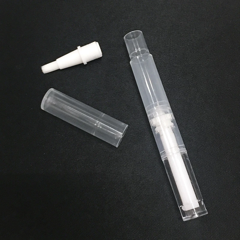 1/2/3/5pcs Transparent Twist Nail Twist Pens Empty Transparent Nail Oil Pen with Brush Cosmetic Container Pen Lip Gloss Tubes