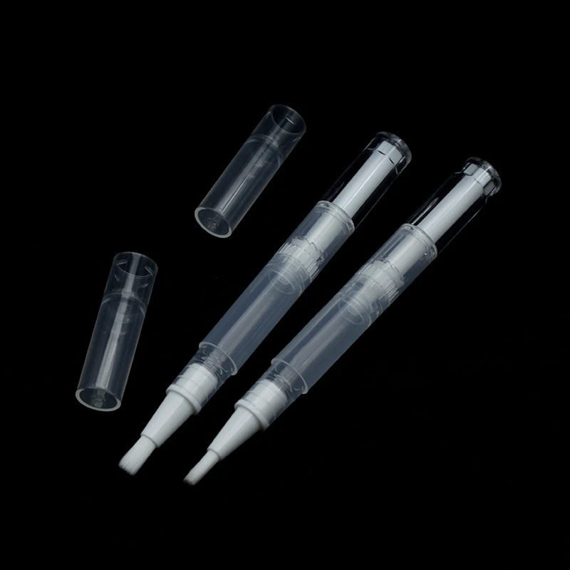 1/2/3/5pcs Transparent Twist Nail Twist Pens Empty Transparent Nail Oil Pen with Brush Cosmetic Container Pen Lip Gloss Tubes