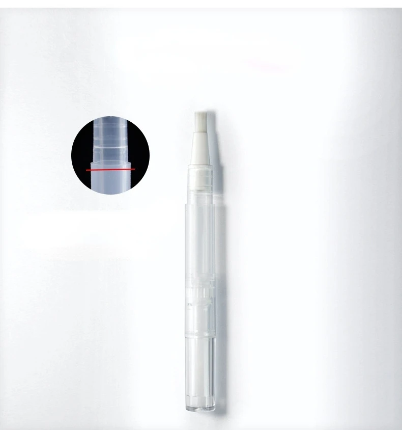 1/2/3/5pcs Transparent Twist Nail Twist Pens Empty Transparent Nail Oil Pen with Brush Cosmetic Container Pen Lip Gloss Tubes