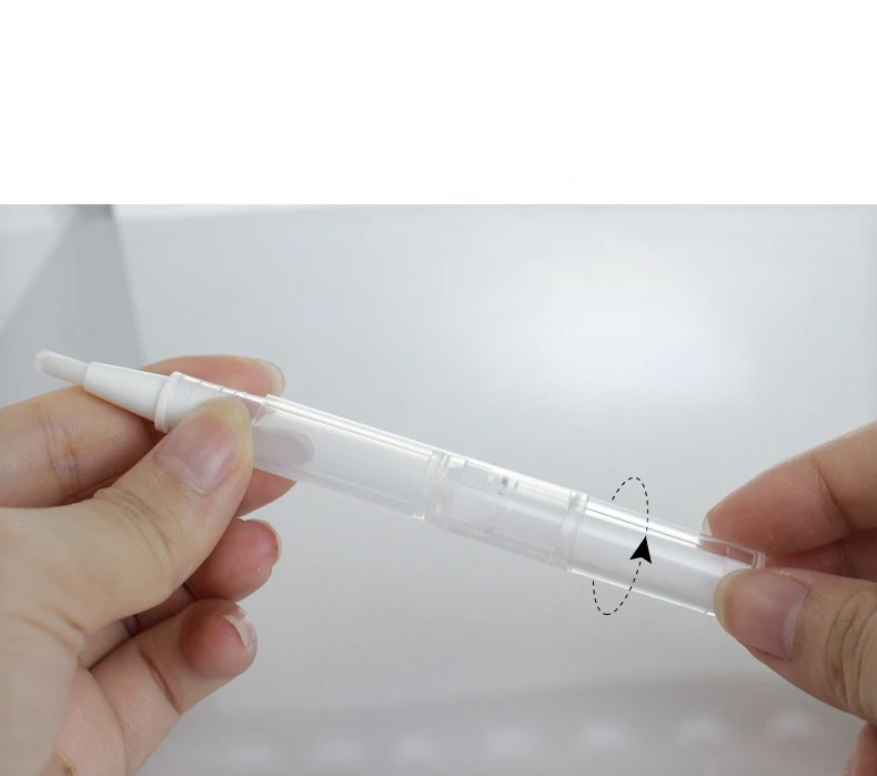 1/2/3/5pcs Transparent Twist Nail Twist Pens Empty Transparent Nail Oil Pen with Brush Cosmetic Container Pen Lip Gloss Tubes