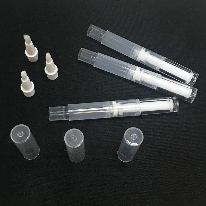 1/2/3/5pcs Transparent Twist Nail Twist Pens Empty Transparent Nail Oil Pen with Brush Cosmetic Container Pen Lip Gloss Tubes