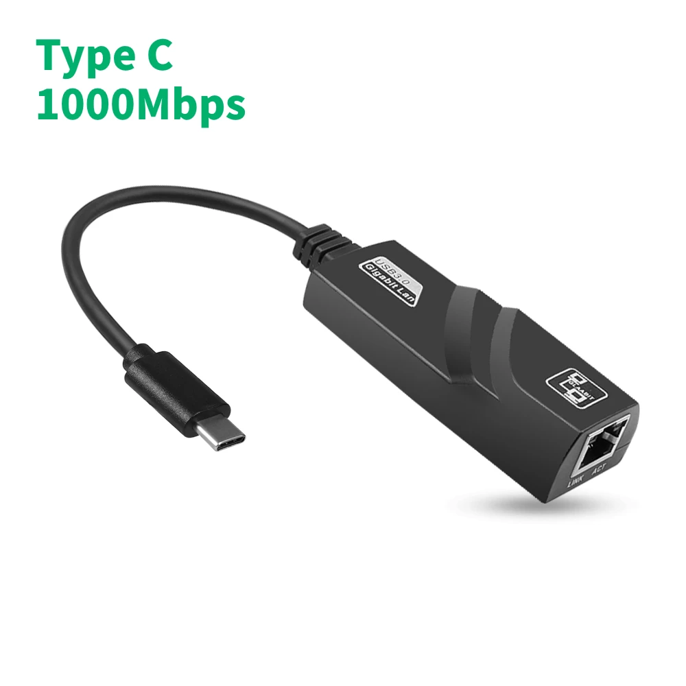 1000Mbps USB3.0 To Rj45 Network Card Lan Ethernet Adapter 10/100/1000Mbps Network Card for PC Macbook Laptop
