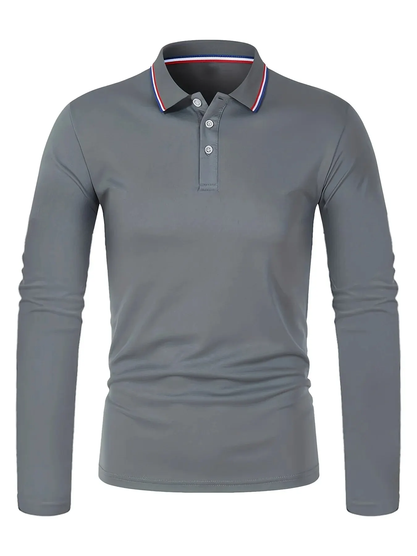 Men's Spring and Autumn Casual Breathable Comfortable Polo Shirt Hot Selling Fashion Men's Business Long Sleeve T-Shirt