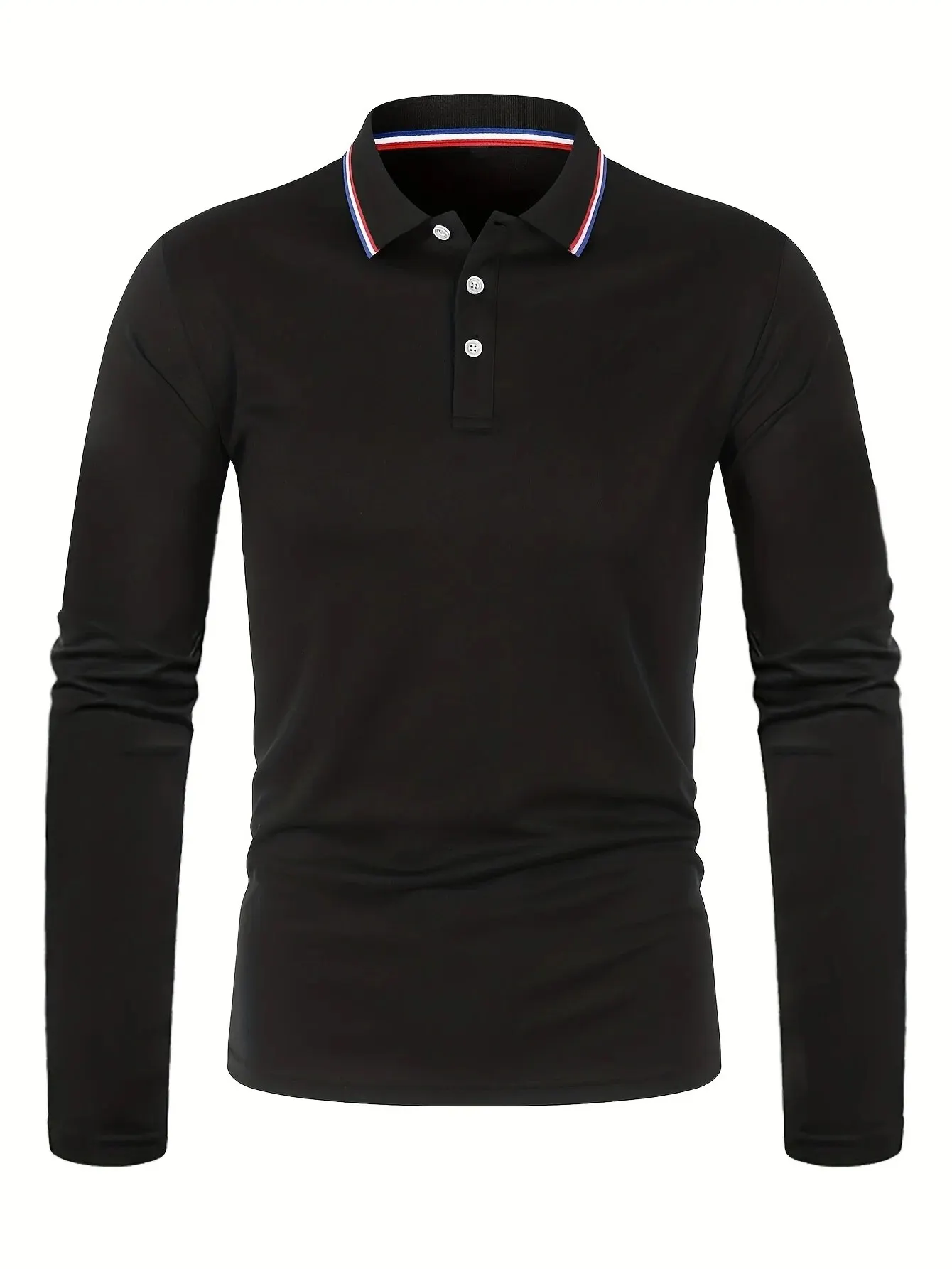 Men's Spring and Autumn Casual Breathable Comfortable Polo Shirt Hot Selling Fashion Men's Business Long Sleeve T-Shirt