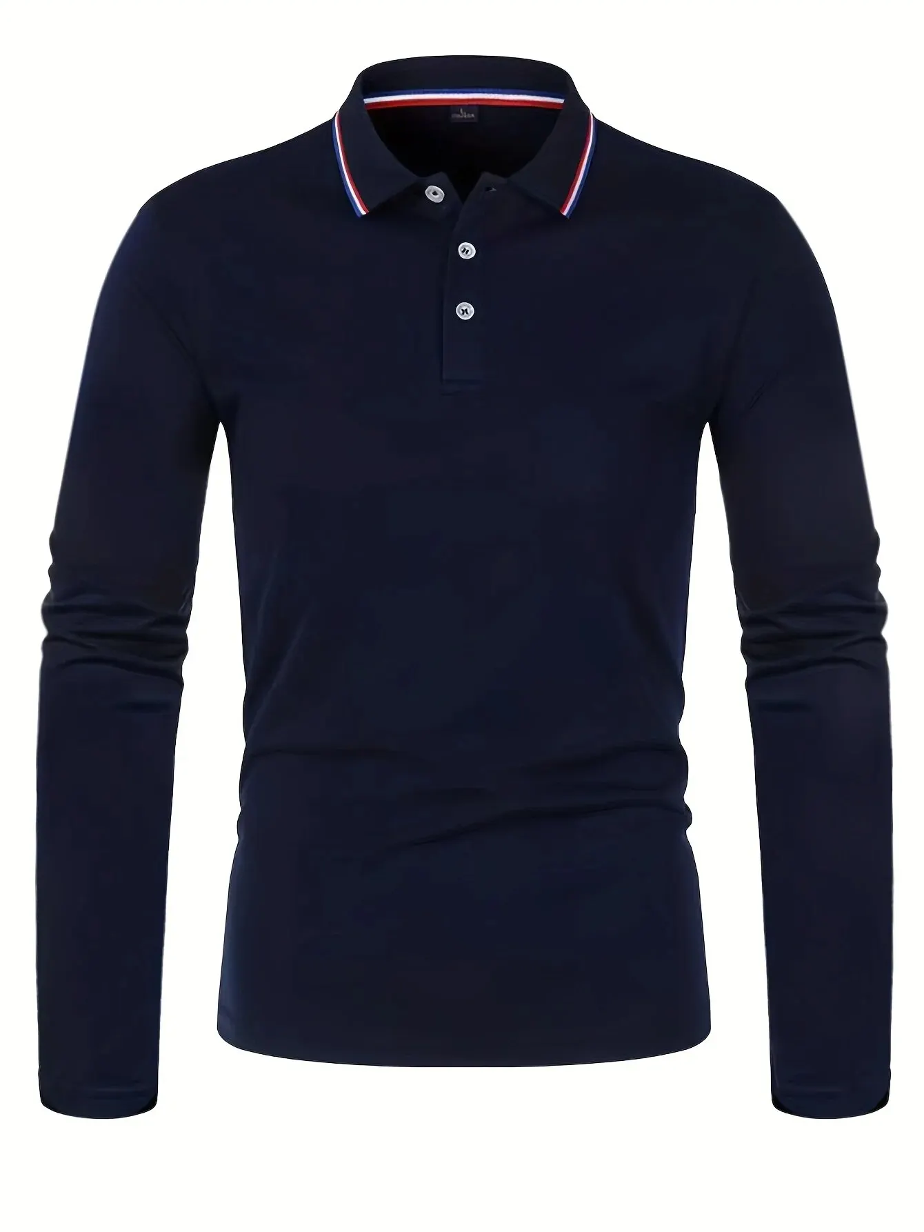Men's Spring and Autumn Casual Breathable Comfortable Polo Shirt Hot Selling Fashion Men's Business Long Sleeve T-Shirt