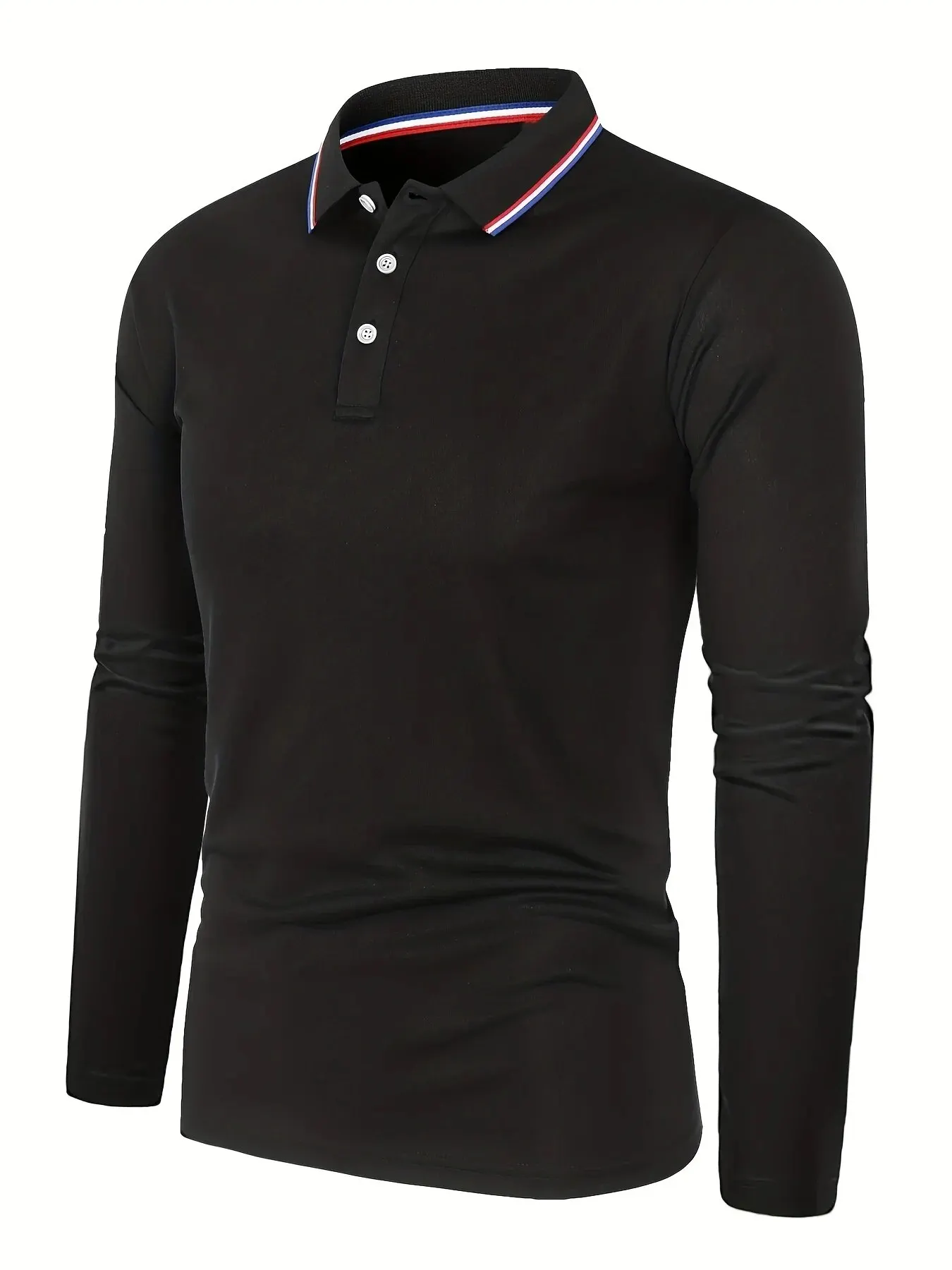 Men's Spring and Autumn Casual Breathable Comfortable Polo Shirt Hot Selling Fashion Men's Business Long Sleeve T-Shirt