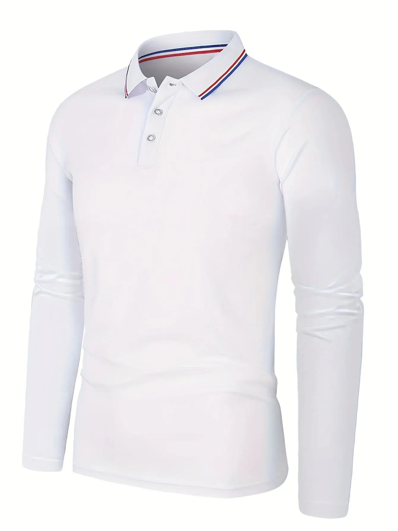 Men's Spring and Autumn Casual Breathable Comfortable Polo Shirt Hot Selling Fashion Men's Business Long Sleeve T-Shirt