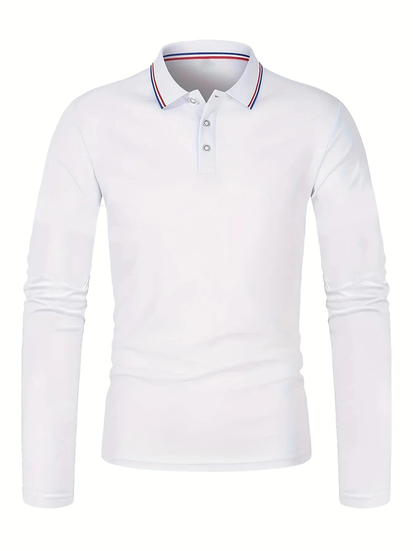Men's Spring and Autumn Casual Breathable Comfortable Polo Shirt Hot Selling Fashion Men's Business Long Sleeve T-Shirt