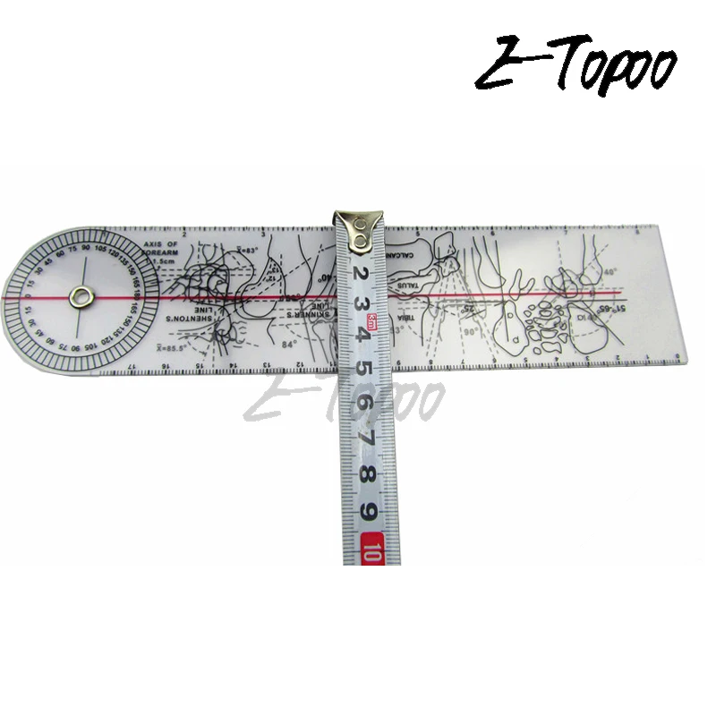 8inch Goniometer Angle Medical Ruler Rule Joint Orthopedics Tool Instruments Plastic Protractor