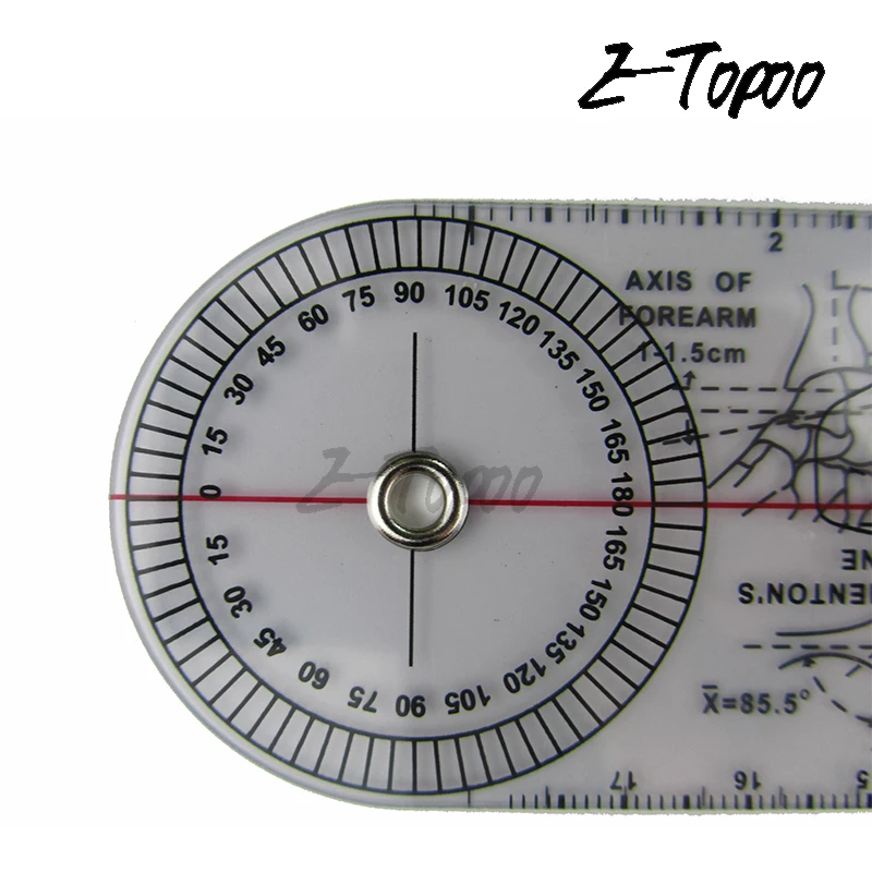 8inch Goniometer Angle Medical Ruler Rule Joint Orthopedics Tool Instruments Plastic Protractor