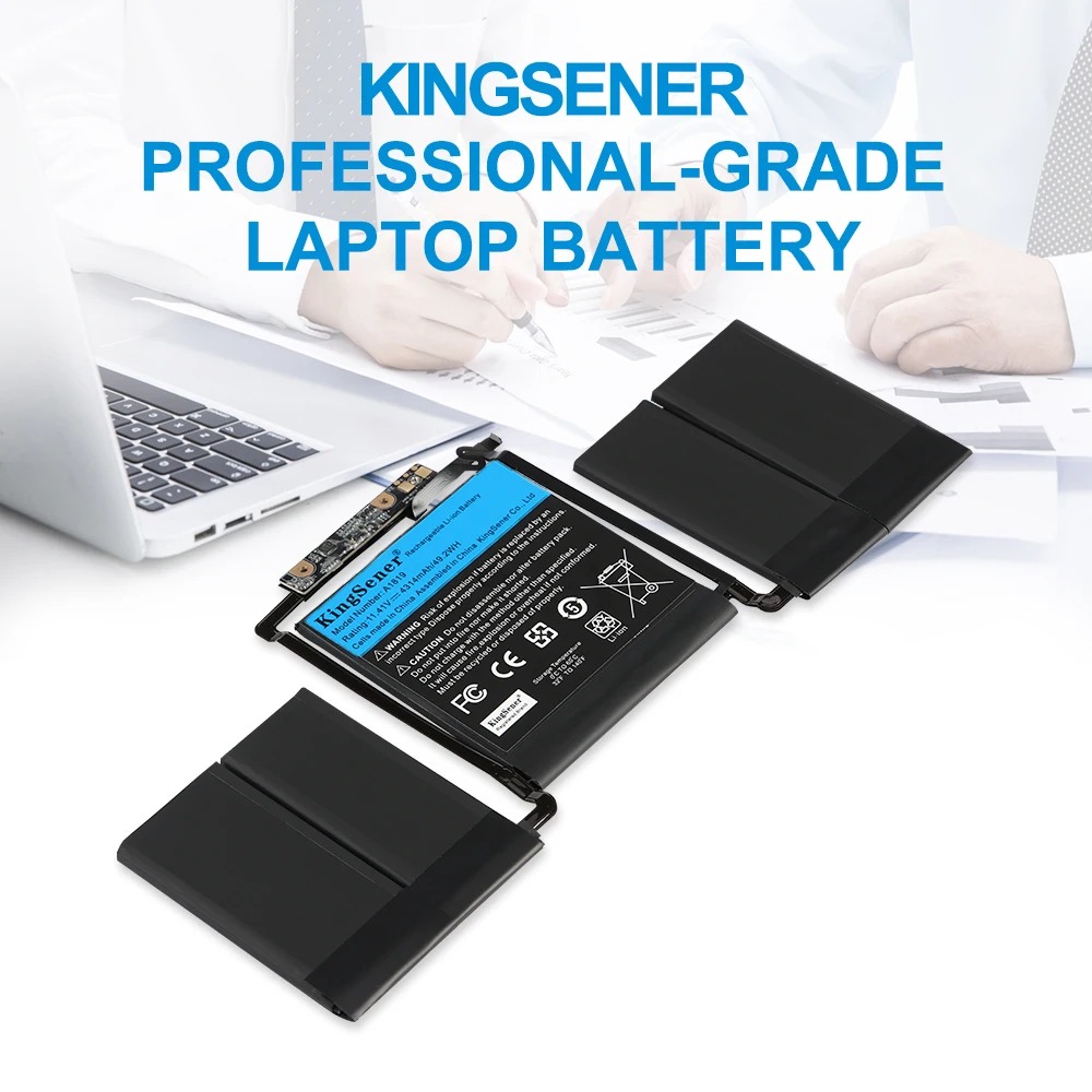 KingSener A1819 Battery for Apple MacBook Pro 13'' Touch A1706 (Late 2016 Mid 2017) EMC 3071 EMC 3163 MLH12LL/A MPXV2LL/A 49.2WH