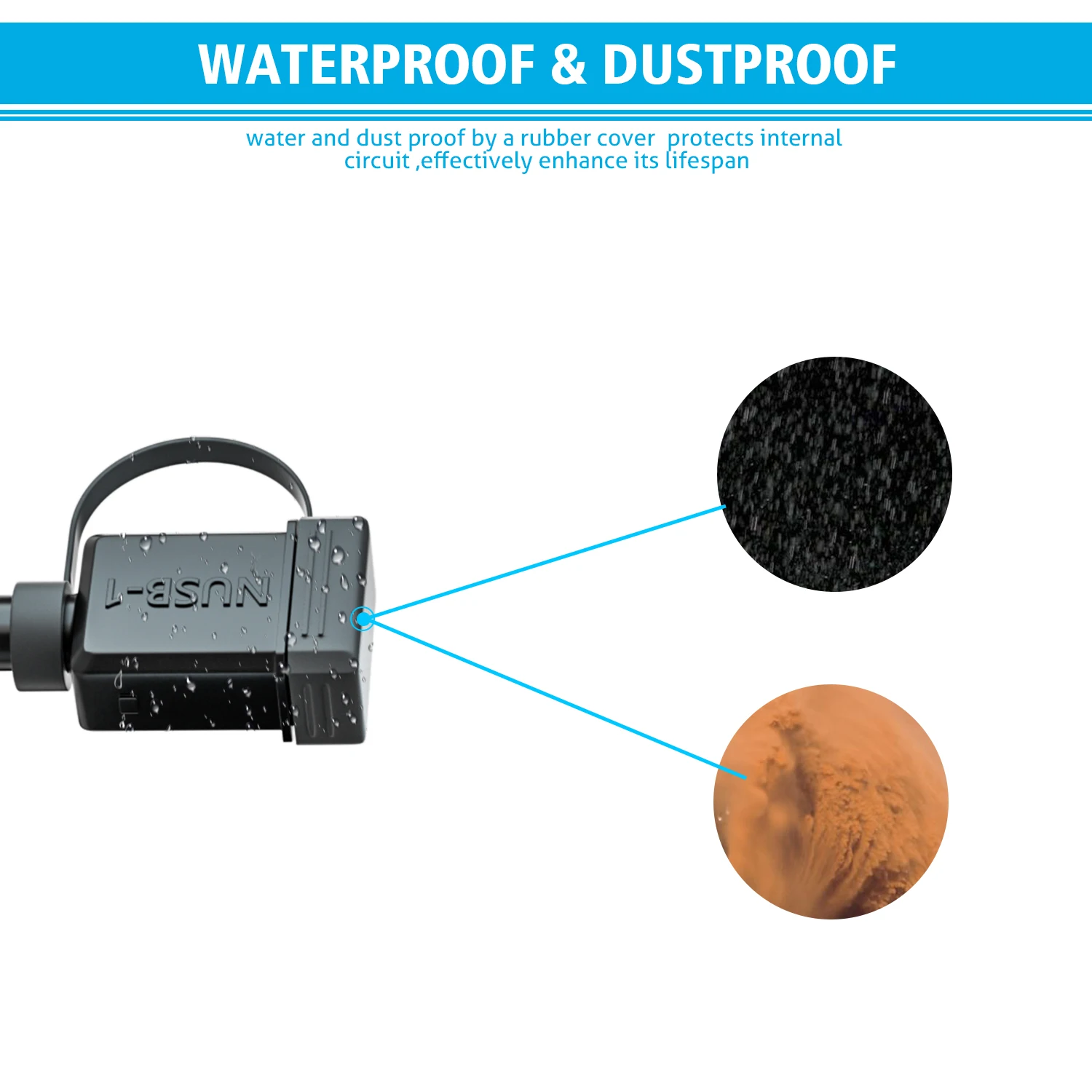 Waterproof Motorcycle 18W Single USB Fast Charger SAE To USB Charger 12-24V QC3.0 Quick Charge 3.0 Built-in Smart Chip