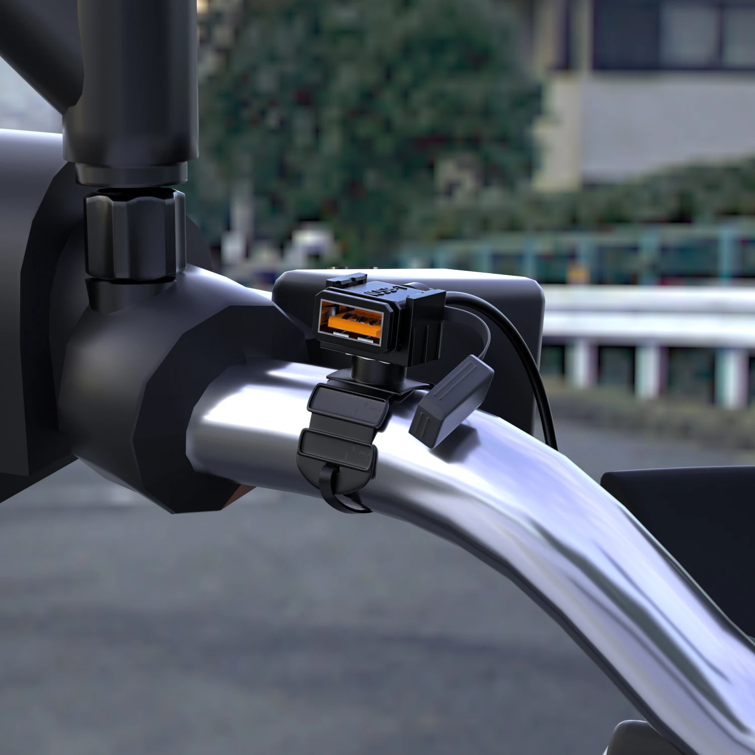 Waterproof Motorcycle 18W Single USB Fast Charger SAE To USB Charger 12-24V QC3.0 Quick Charge 3.0 Built-in Smart Chip