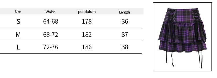 Black Checkered Women's Gothic Skirt Women Pleated Plaid Skirts Spring Autumn Girl Hip Hop Female Punk Goth Mini Skirt Clubwear