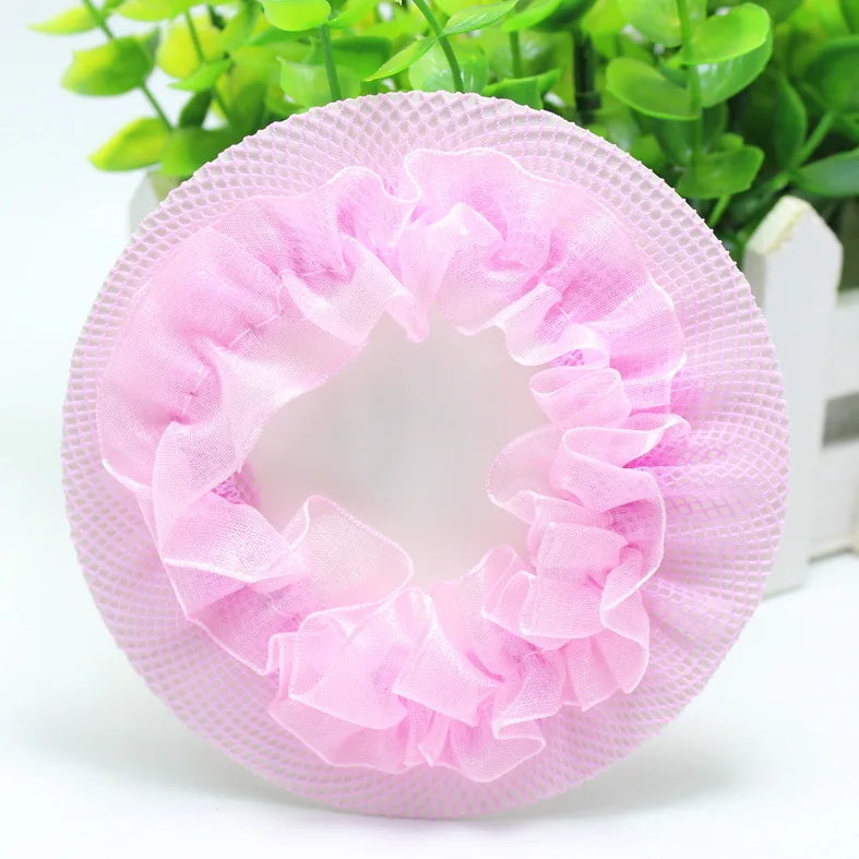 Beautiful Bun Cover Snood Women Hair Net Ballet Dance Skating Crochet Fanchon Rhinestone Styling Headwear Accessories