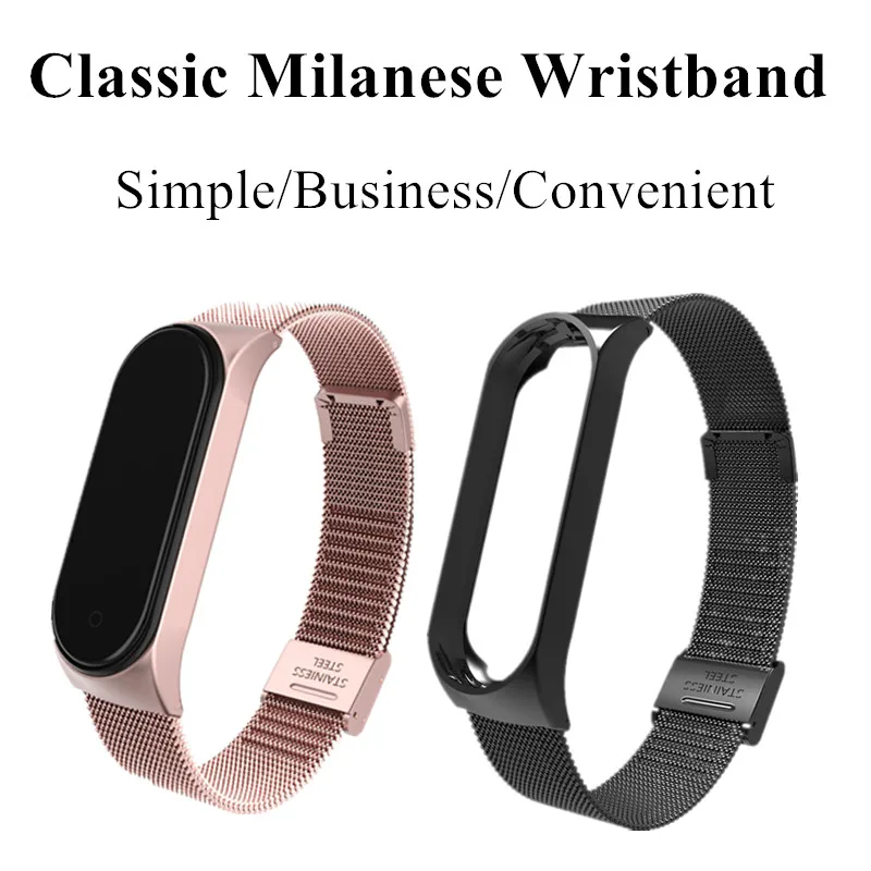 Strap For Xiaomi Mi Band 7 3 4 5 6 Wrist Metal Bracelet Screwless Stainless Steel MIband for Mi Band 7 6 4 3 5 Strap Wristbands