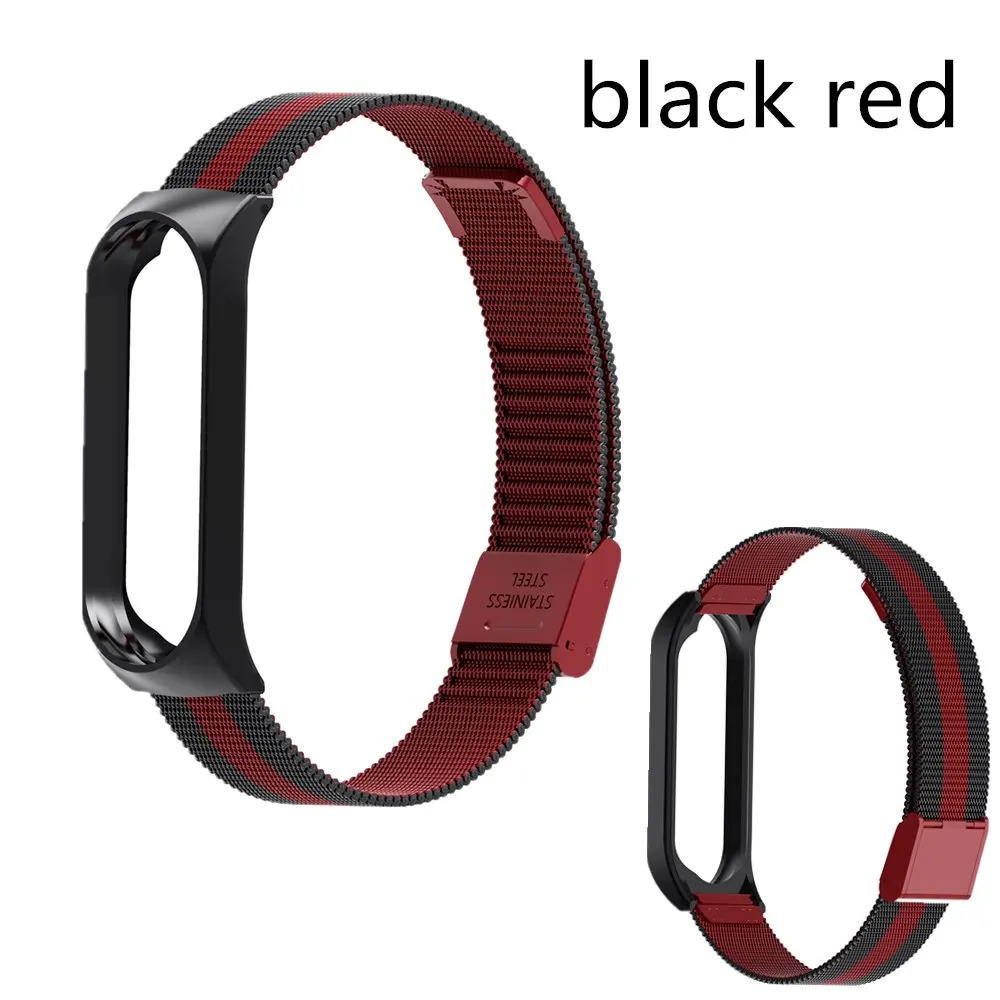 Strap For Xiaomi Mi Band 7 3 4 5 6 Wrist Metal Bracelet Screwless Stainless Steel MIband for Mi Band 7 6 4 3 5 Strap Wristbands