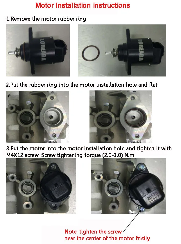 LOREADA Original Idle Air Control Valve / IAC Valve / Auto Parts Stepper Motor 26178 for Motorcycle 125/150/200CC OEM Quality